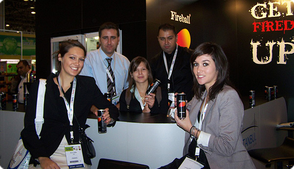 There was a great interest towards Fireball Energy Drink stand.