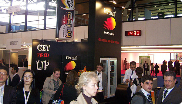 Fireball Energy Drink stand received more attention than expected.